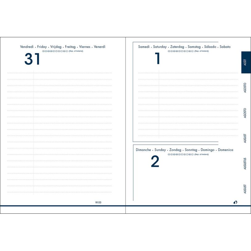 3371010497300-Agenda Colette - 1 jour par page - 12 x 17 cm - bleu lavande - Quo Vadis-P_405130328_3-2