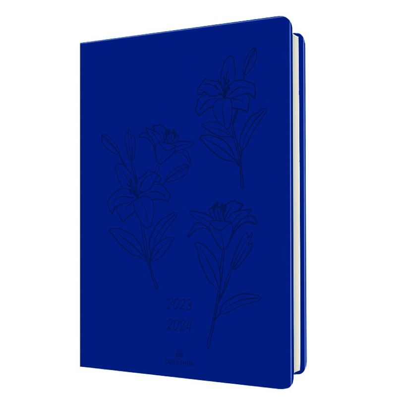3664447146188-Agenda Summerside 15 - 1 semaine sur 2 pages - bleu roi - Oberthur-P_405132127_1-0