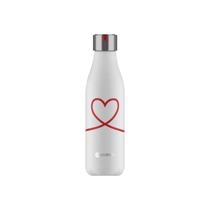 3614300042799-Les Artistes Paris - Gourde Bouteille isotherme 500 ml - Love - acier inoxydable-P_405133567_1-0