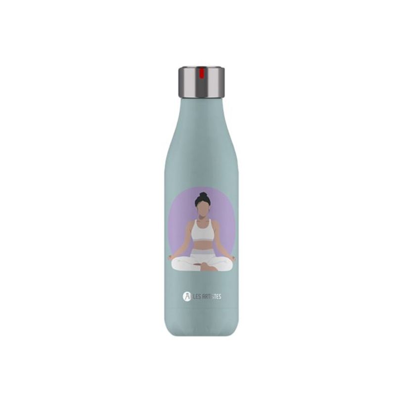 3614300043062-Les Artistes Paris - Gourde Bouteille isotherme 500 ml - Wellness - acier inoxydable-P_405133662_1-0
