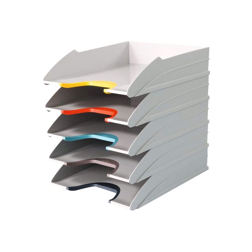 4005546734224-Durable Varicolor Mix - Corbeille à courrier - gris anthracite-P_405133780_1-0