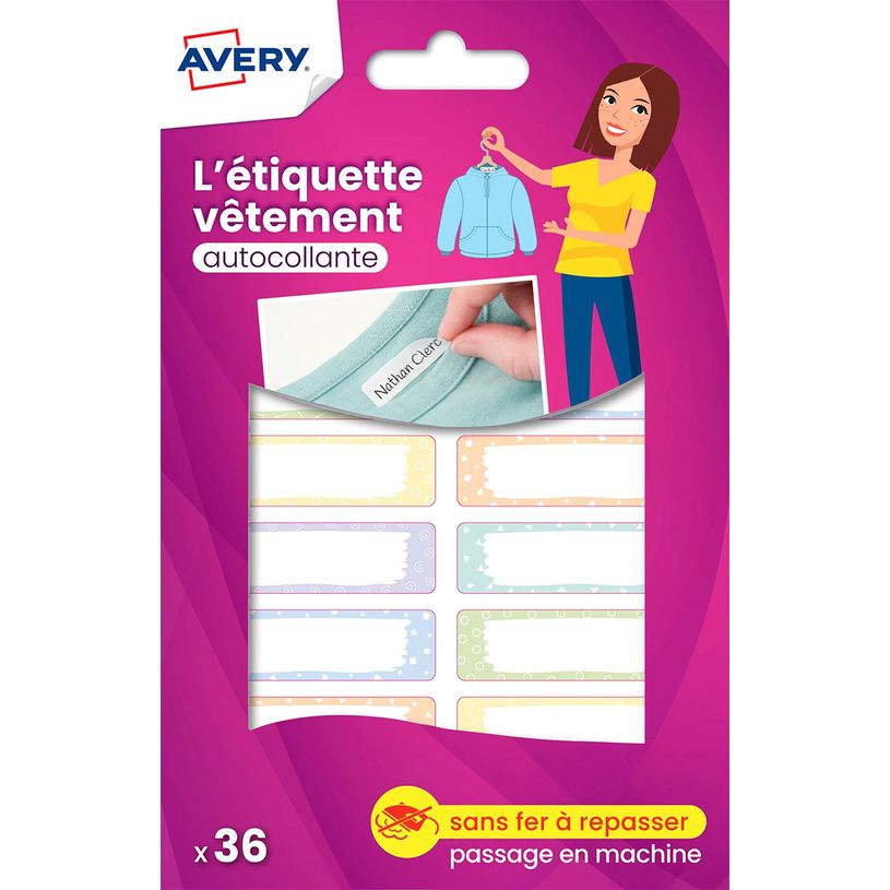 5014702145957-Avery - 36 étiquettes vêtements - 45 x 13 mm - pastels-P_405134515_1-0