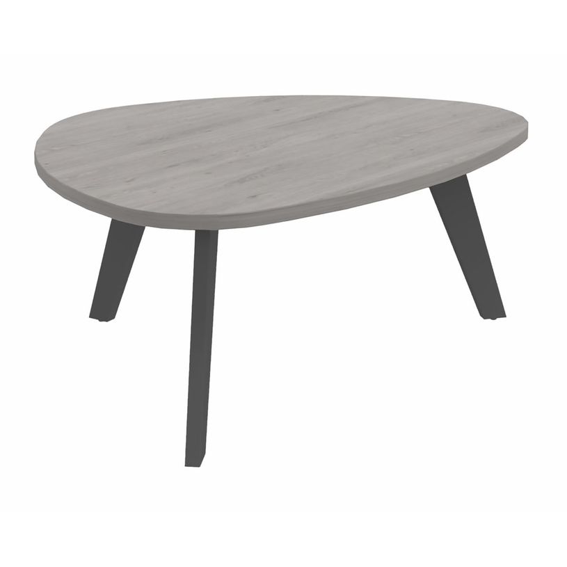 3253310179813-Table basse galet - L100xH42xP90/80 - pied carbone - plateau imitation chêne gris-P_405134560_1-0