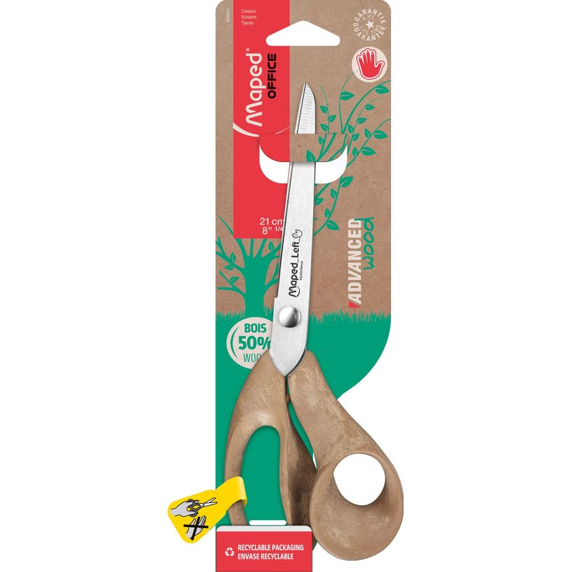 3154146866000-Maped Advanced Wood - Ciseaux pour gaucher - 21 cm asymétriques-P_405137044_1-0