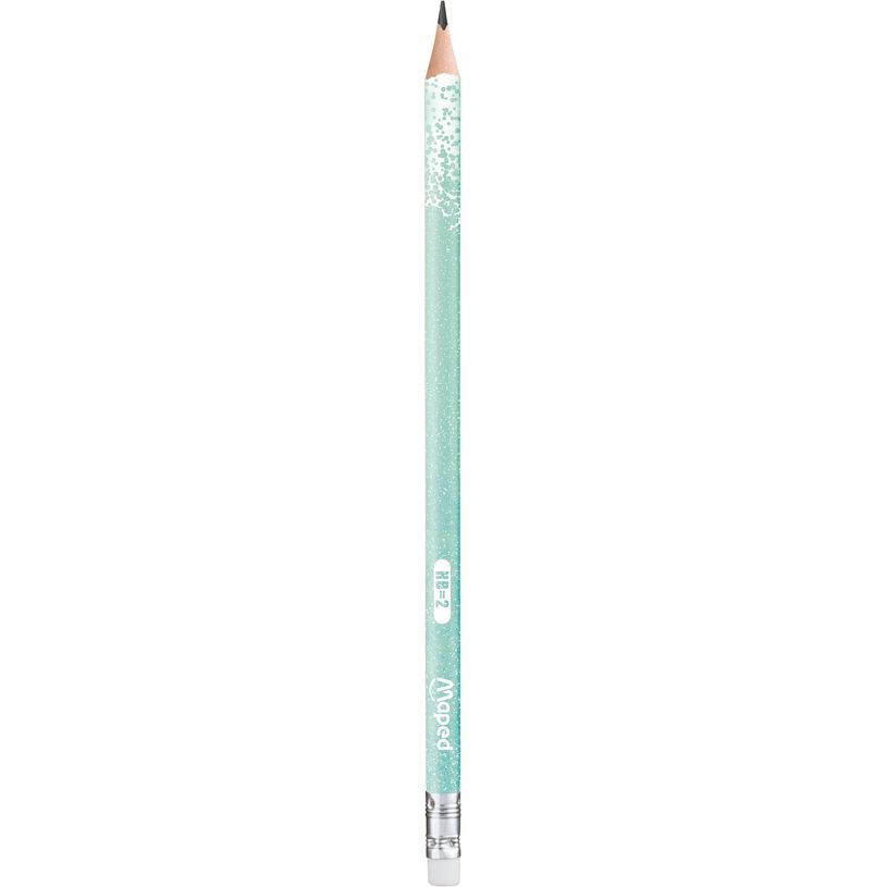 3154148518044-Maped Black'Peps Glitter - Crayon à papier - HB - embout gomme - disponible dans différe-P_405137064_3-2