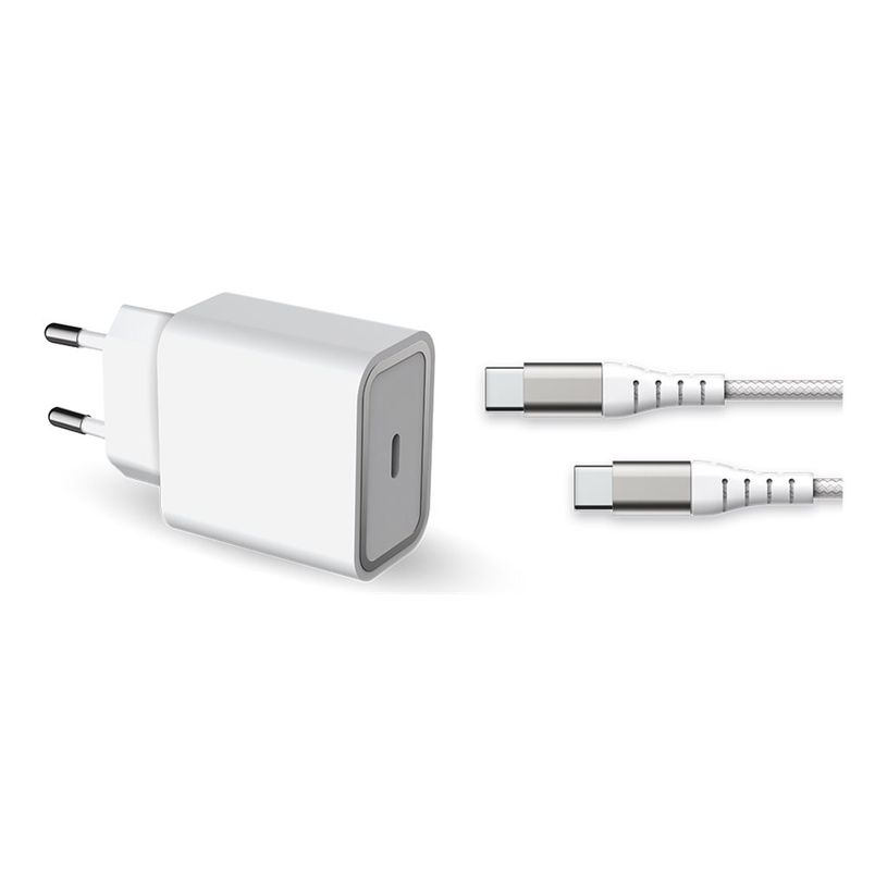 3571211493662-BIGBEN Connected - Force Power Lite - Chargeur secteur pour smartphone - 25W Power Delivry + Cable Renforcé USB C/-P_405141718_2-0