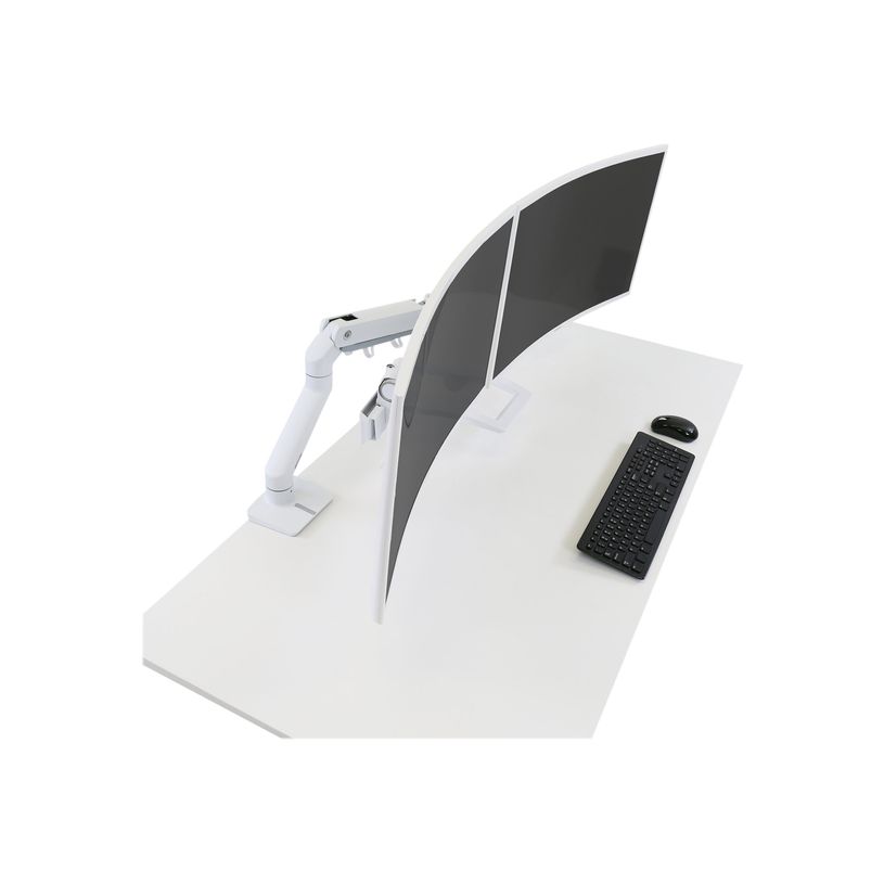 0698833054507-Ergotron HX - Bras support pour 2 écrans jusqu'à 32" - fixation pince - blanc-P_405143811_1-0