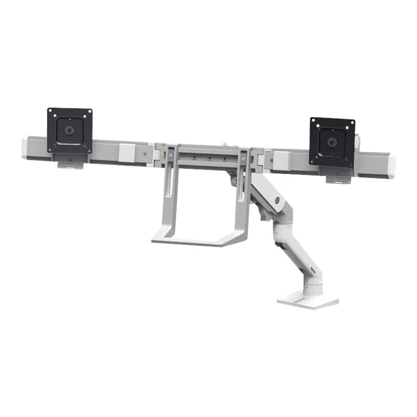 0698833054507-Ergotron HX - Bras support pour 2 écrans jusqu'à 32" - fixation pince - blanc-P_405143811_3-2
