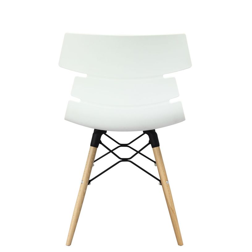 0404051443494-Lot de 4 chaises TESS - pieds bois et acier noir - blanc-P_405144349_4-3