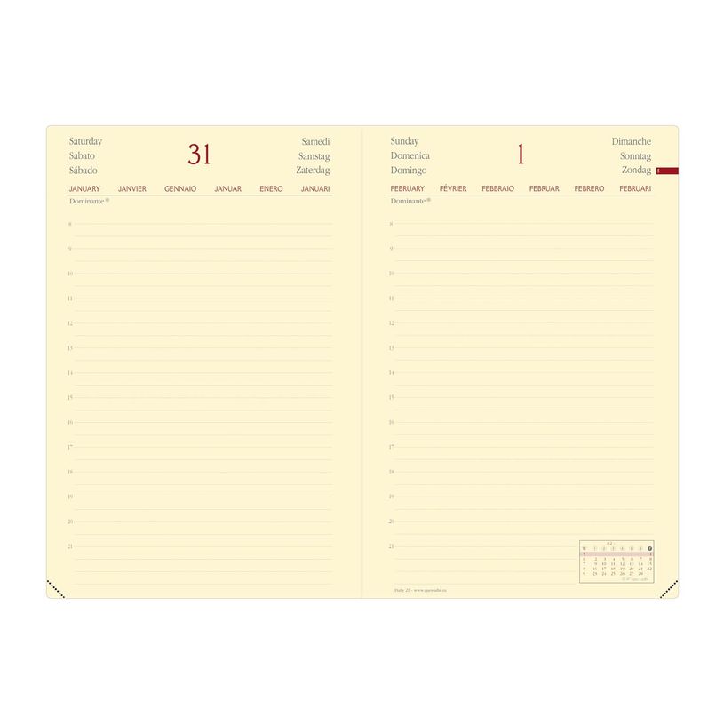 3371010486977-Quo Vadis Prestige ML Silk - Agenda 1 jour par page - 13 x 21 cm - 2024 - Bordeaux--1