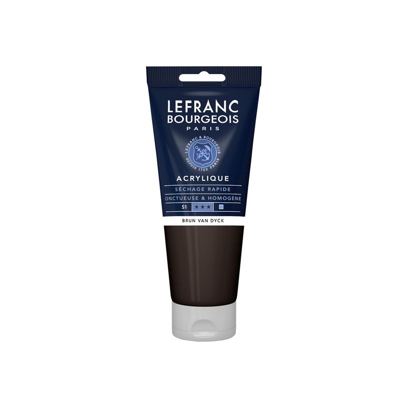 3013643004615-Lefranc Bourgeois - Peinture acrylique - marron Van Dyke - 200 ml-P_405146466_1-0