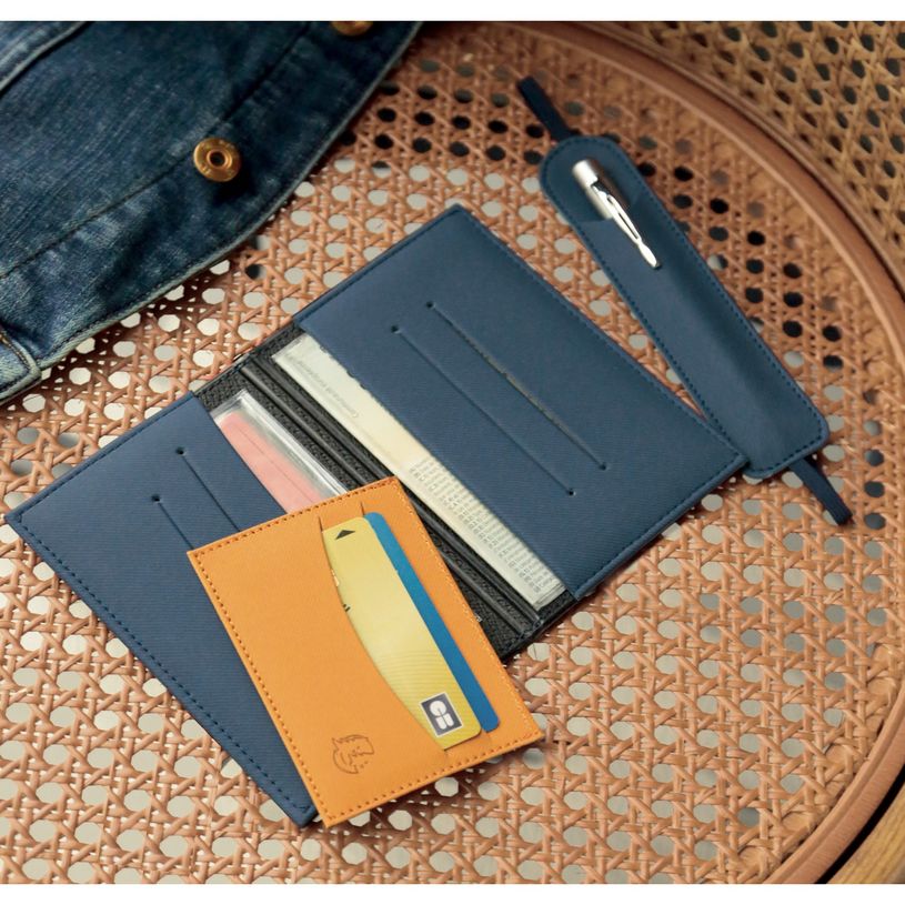 3660942082877-Porte-cartes Denim avec poche - 10,3 x 7,5 cm - Bleu - Exacompta-P_405147039_3-2