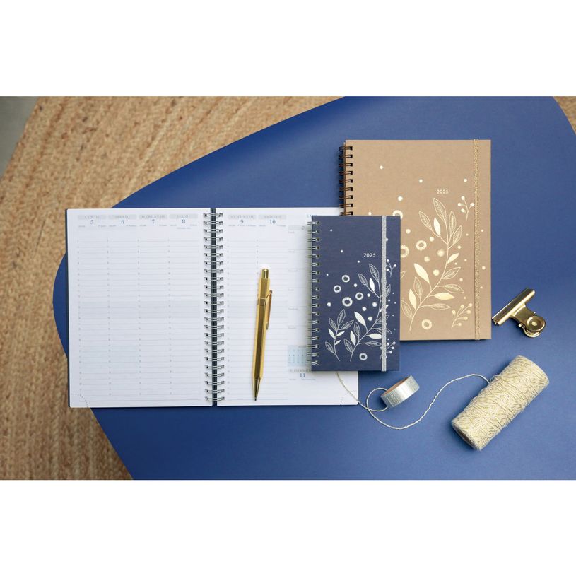 3660942082761-Agenda de poche spiralé Végétal Espace 16S - 1 semaine sur 2 pages -  9 x 16 cm - bleu -P_405147072_2-1