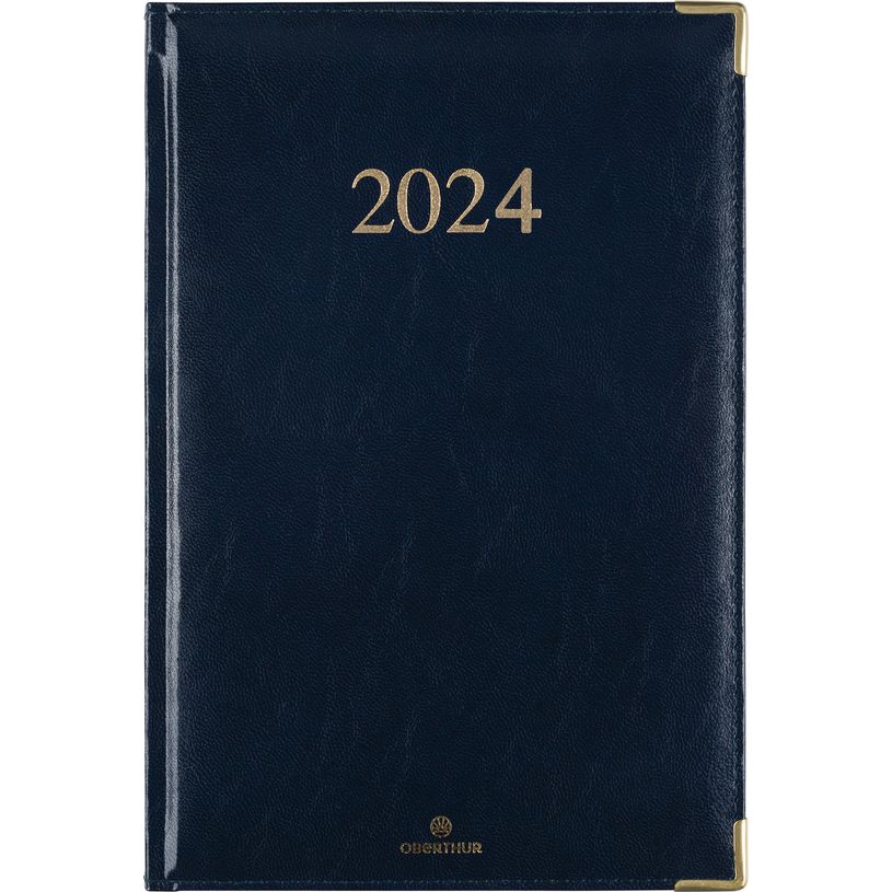 3664447154152-Agenda Kiev - 1 semaine sur 2 pages - 22 x 30 cm - bleu marine - Oberthur-P_405148952_1-0
