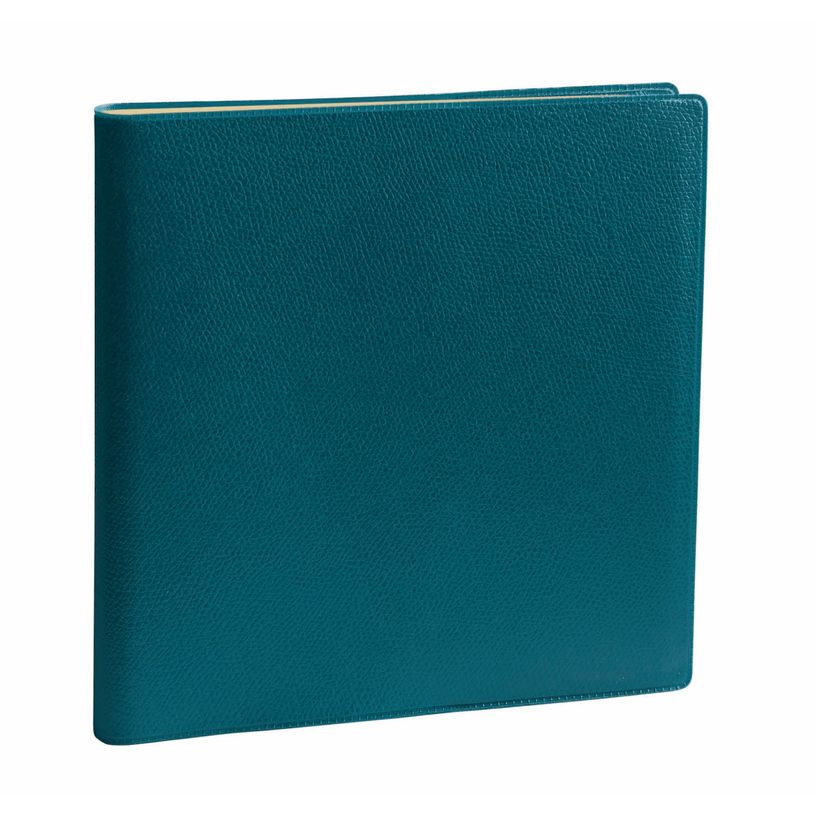 3371010481385-Agenda à spirale Impala Executif Prestige - 1 semaine sur 2 pages - 16 x 16 cm - bleu prusse - Quo Vad--0