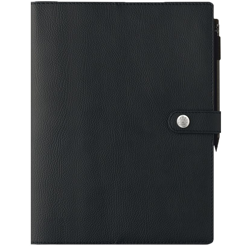 3664447160665-Agenda à spirale Kent - 1 semaine sur 2 pages - 22 x 28 cm - noir - Oberthur-P_405149036_1-0
