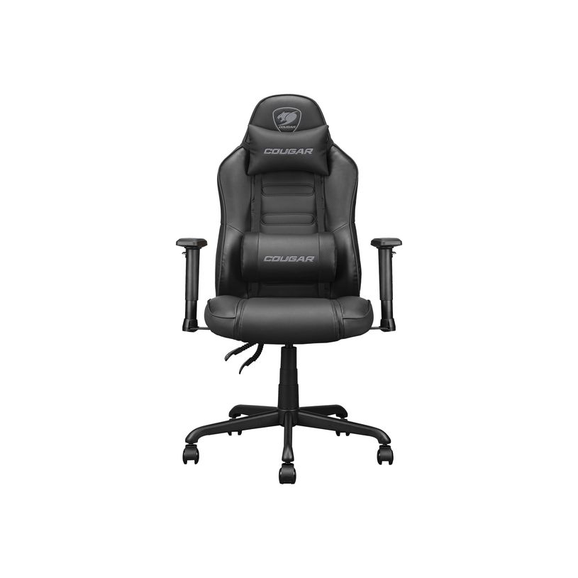 4710483775178-Fauteuil gamer FUSION S Black - accoudoirs réglables - appui-tête intégré - noir-P_405150794_2-1