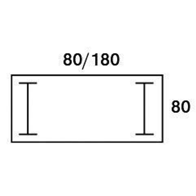3253310248946-Bureau droit LOFTER - L180 cm - Plateau imitation noyer - pied blanc-P_405152122_4-3