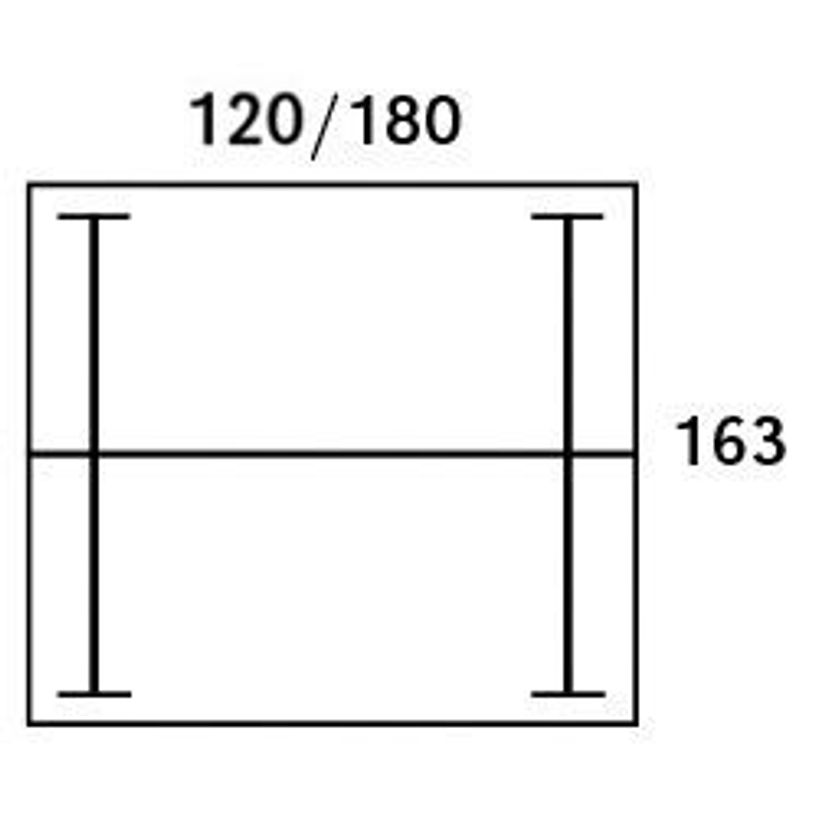 3253310236295-Bureau Bench IRIS - L180 cm - Plan de départ - Pieds blanc - plateau imitation noyer-P_405152200_7-5