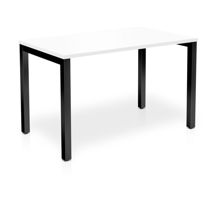 3617350003987-Bureau ARIAL - L140 x P80 cm - plateau blanc - pieds noirs-P_405153376_1-0