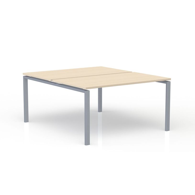 3617350005356-Bureau Bench CONECT - L180 x P165 cm - plateau imitation érable - pieds gris-P_405153707_1-0