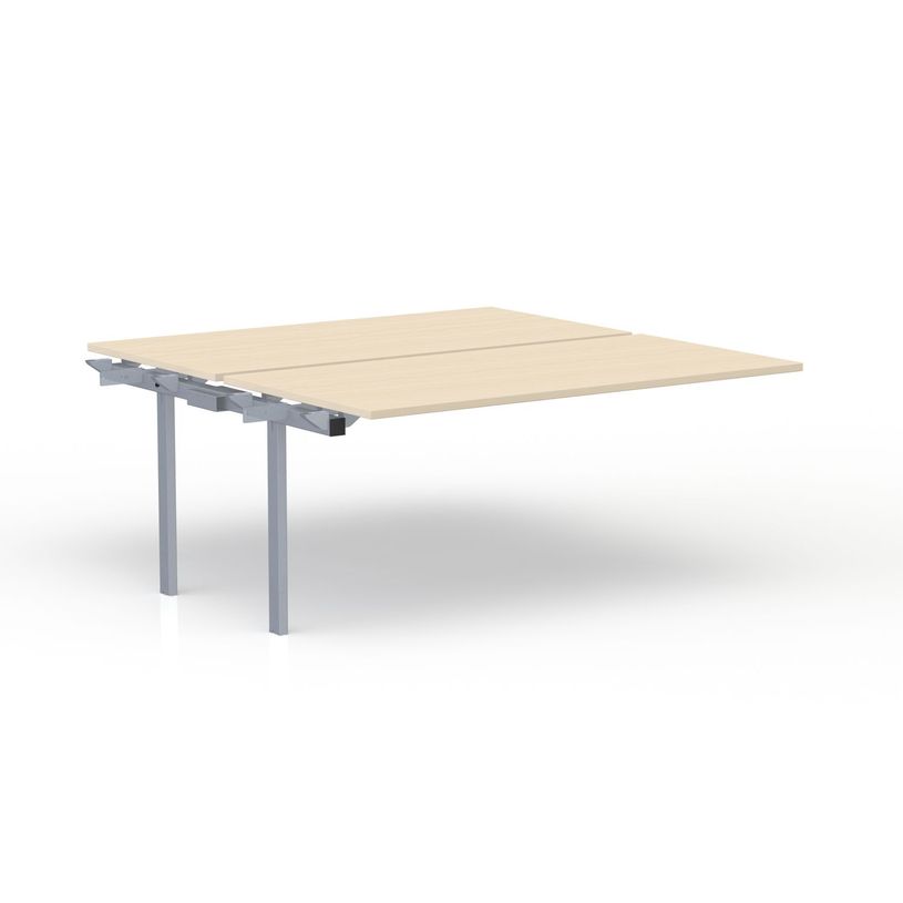 3617350005264-Bureau Bench CONECT - plan suivant - L140 x P165 cm - plateau imitation érable - pieds gr-P_405153716_1-0