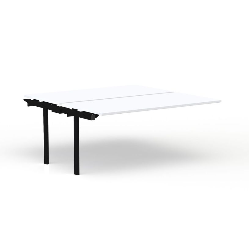 3617350005226-Bureau Bench CONECT - plan suivant - L140 x P165 cm - plateau blanc - pieds noirs-P_405153720_1-0