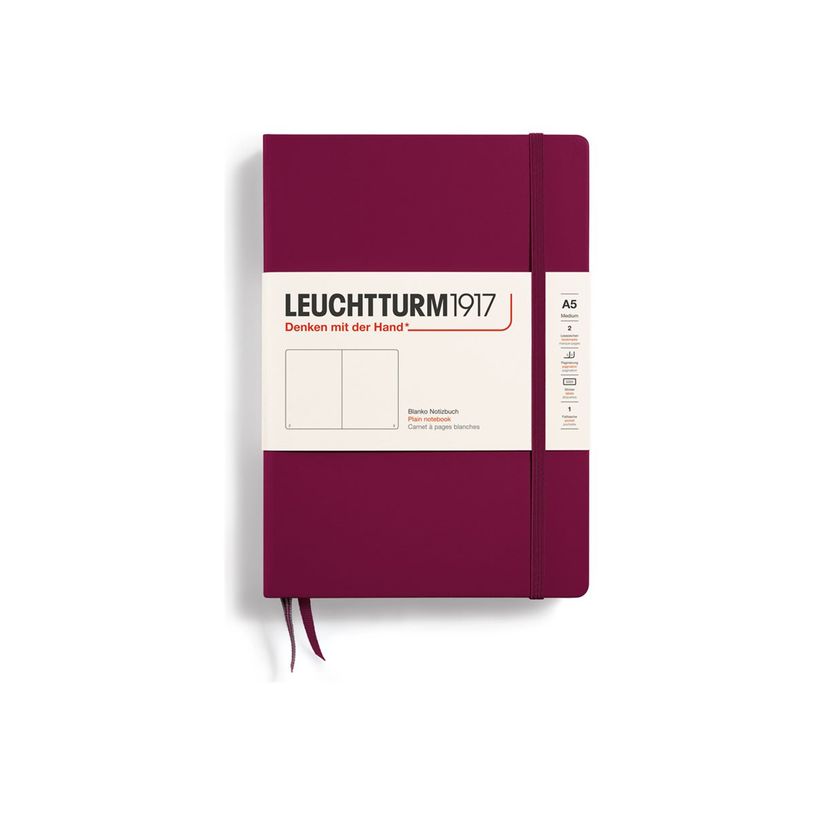 4004117551925-Leuchtturm1917 - Carnet de notes rigide A5 - uni - bordeaux-P_405155318_1-0