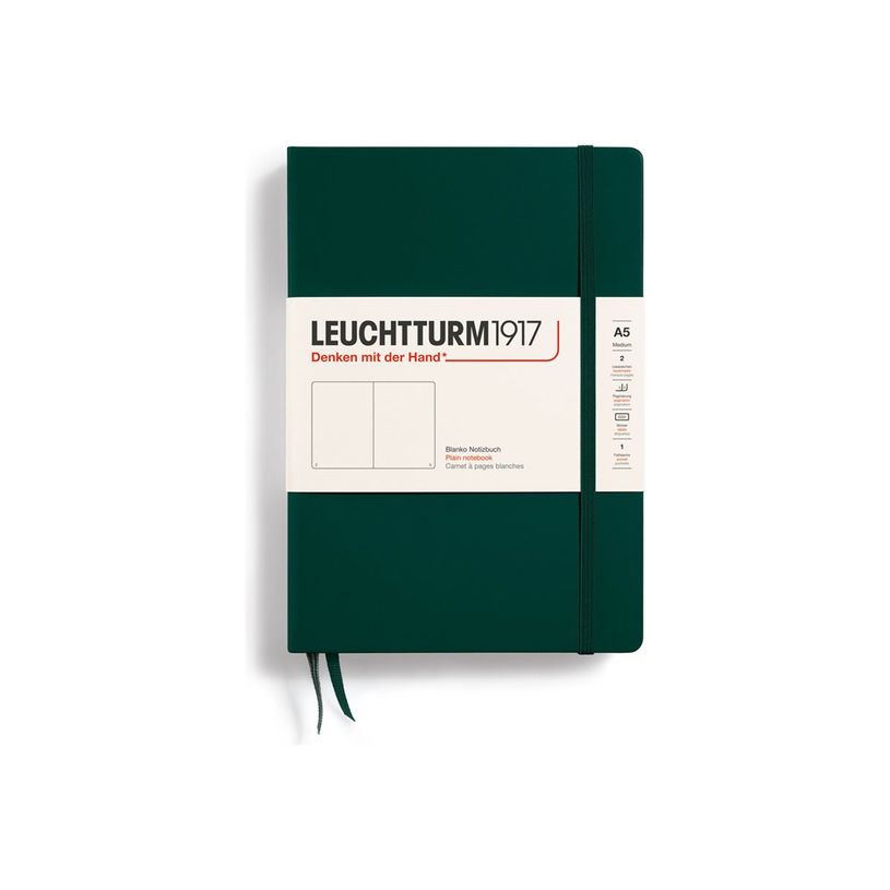 4004117625923-Leuchtturm1917 - Carnet de notes rigide A5 - uni - vert sapin-P_405155328_1-0