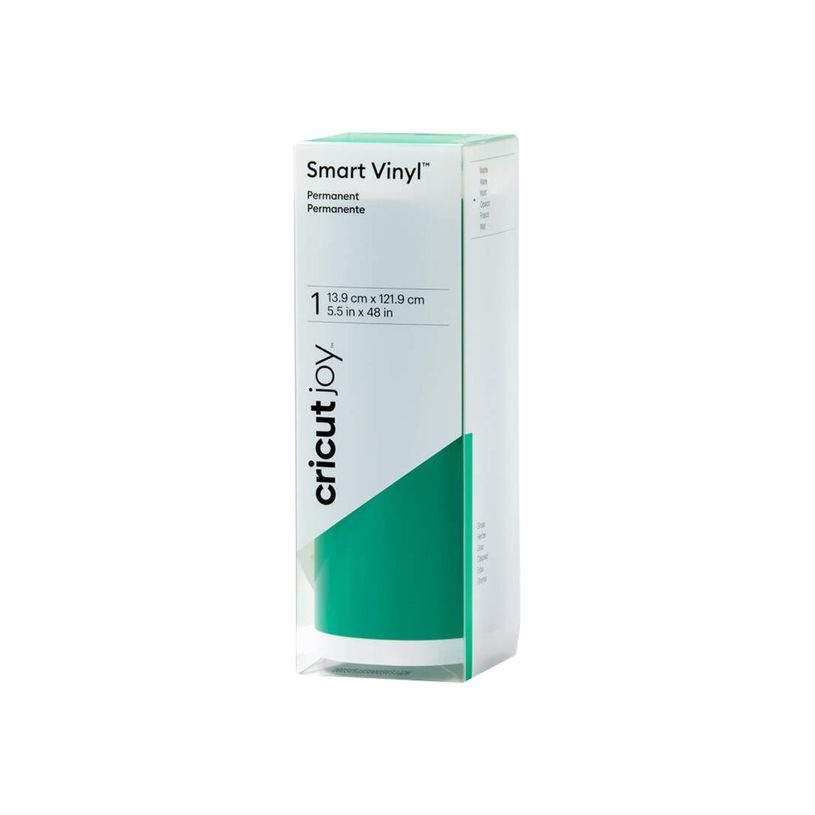 093573570827-Cricut Joy Smart Vinyl - Feuille de vinyle adhésif permanent - 13,9 x 121,9 cm - vert-P_405155969_2-0