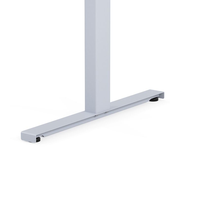 3760350282439-Bureau électrique UGO - L120x80cm - pieds gris - plateau blanc laqué-P_405156081_4-3