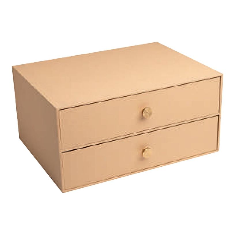 3130630306023-Exacompta OfficeByMe - Module de classement 2 tiroirs - pour A4+ - beige-P_405156877_1-0