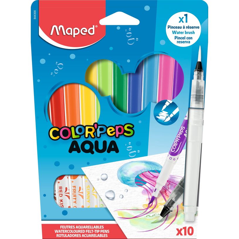 3154148443001-Maped Color'Peps - 10 Feutres aquarellables + 1 pinceau à réserve-P_405157958_1-0