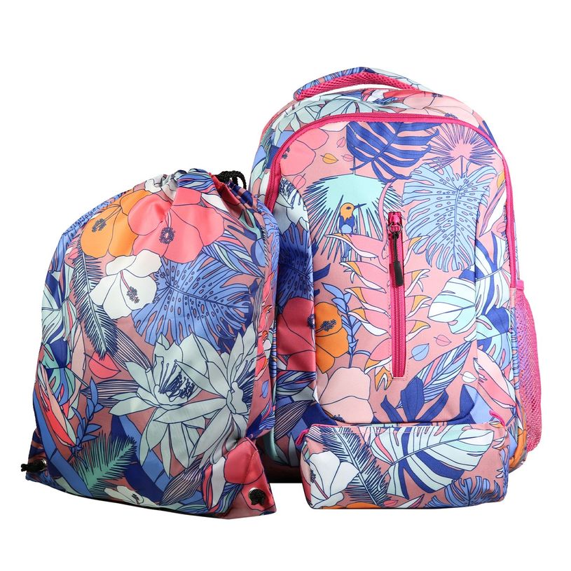 3666311018041-Sac à dos + sac gym + trousse 2 compartiments - multicolore - Bagtrotter-P_405164063_1-0