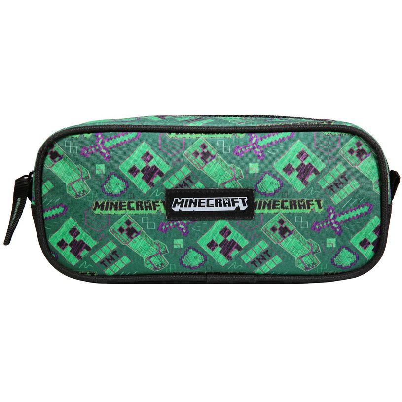 3666311016979-Trousse rectangulaire Minecraft - 1 compartiment - vert - Bagtrotter-P_405164113_1-0