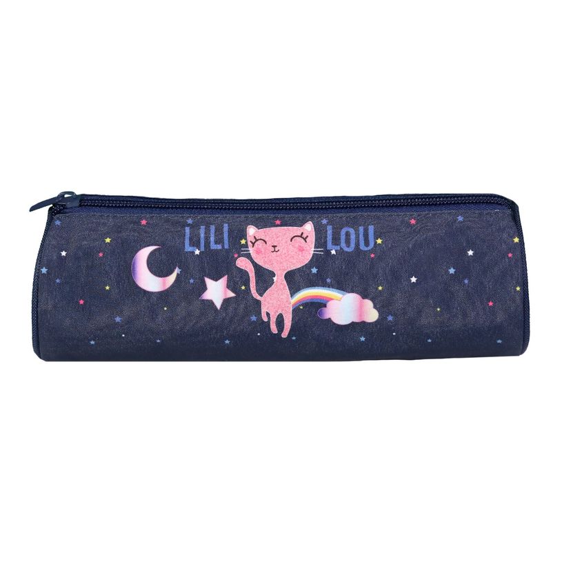 3666311021515-Trousse ronde Lili Lou - 1 compartiment - bleu - Bagtrotter-P_405164136_1-0