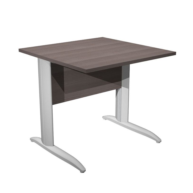 7331920000638-Bureau droit Trend - L80 - Pieds métals - plateau imitation frêne Toscane - pied alu-P_405165603_1-0