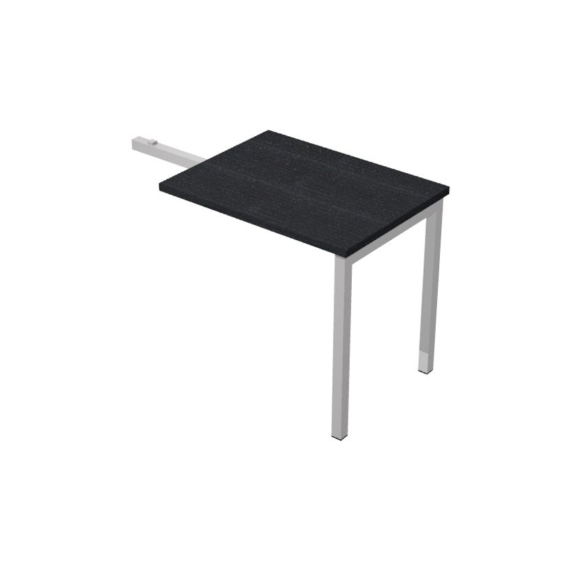 7331920001901-Retour direct pour Bureau Trend pieds métal arche - L80 - plateau imitation frêne noir-P_405165747_1-0