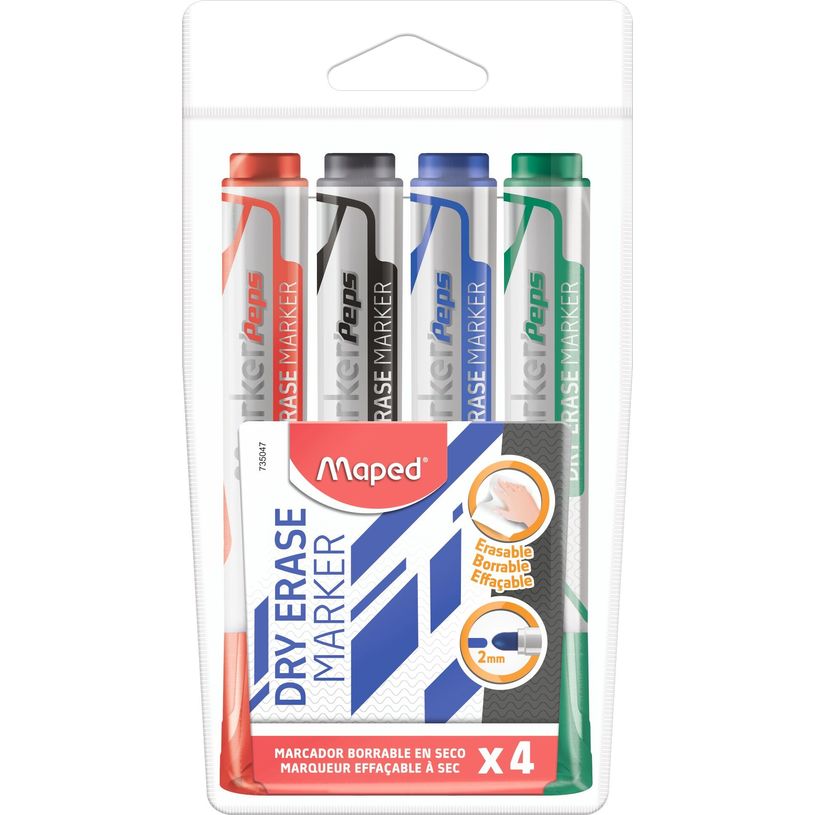 3154147350478-Maped Jumbo - Pochette de 4 marqueurs effaçables à sec - pointe ogive-P_405184387_1-0