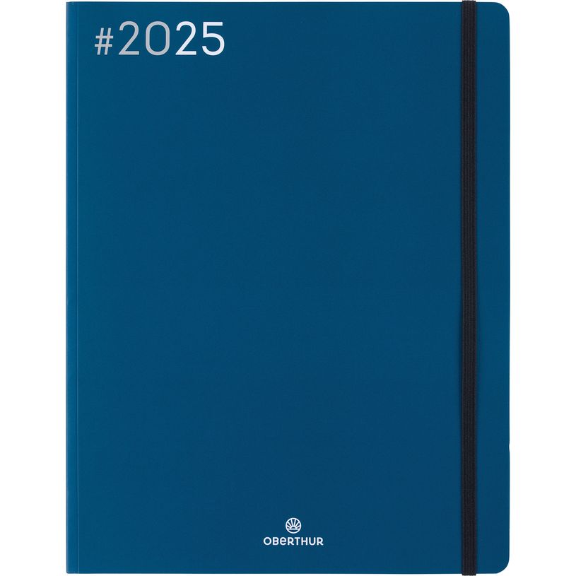 3664447205854-Agenda Flex - 1 semaine sur 2 pages - 22 x 28 cm - bleu marine - Oberthur-P_405186431_1-0