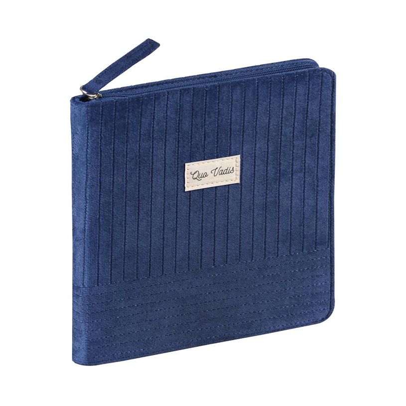 3371010510016-Quo Vadis - Agenda - 2025 - Exécutif - Semainier Planning - Français - Colette - Bleu - 13 mois de décembre à décembre - 16x16 cm - Papier Clairefontaine blanc - Fabri--0