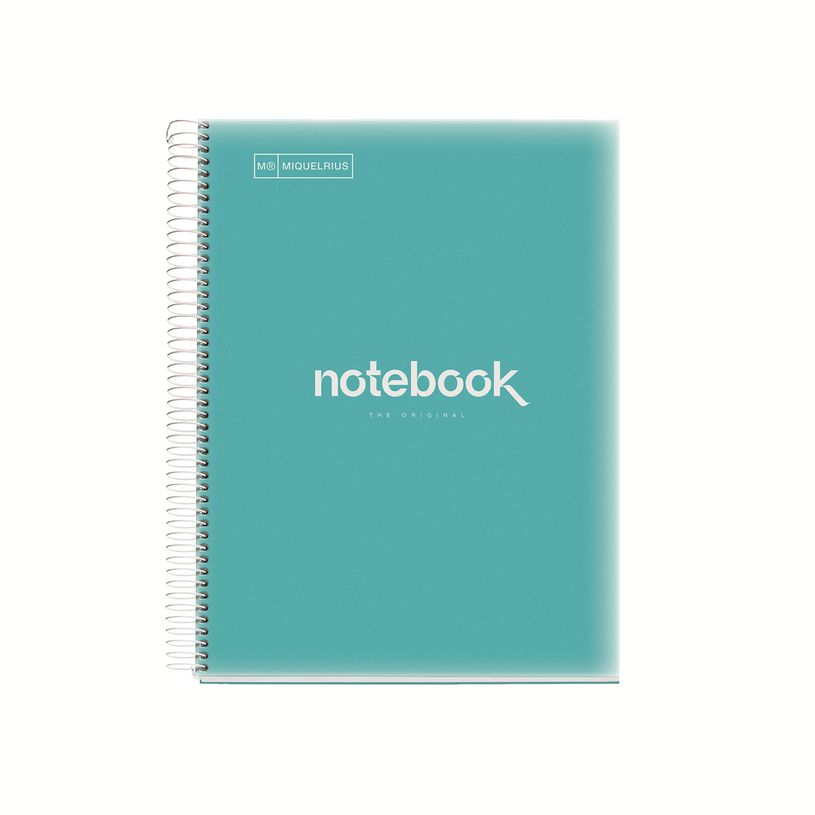 8422593021040-Notebook Emotions, couverture souple, A4 séyès, 80 feuilles de 1 couleur, Miquelrius, Bleu ciel.--0