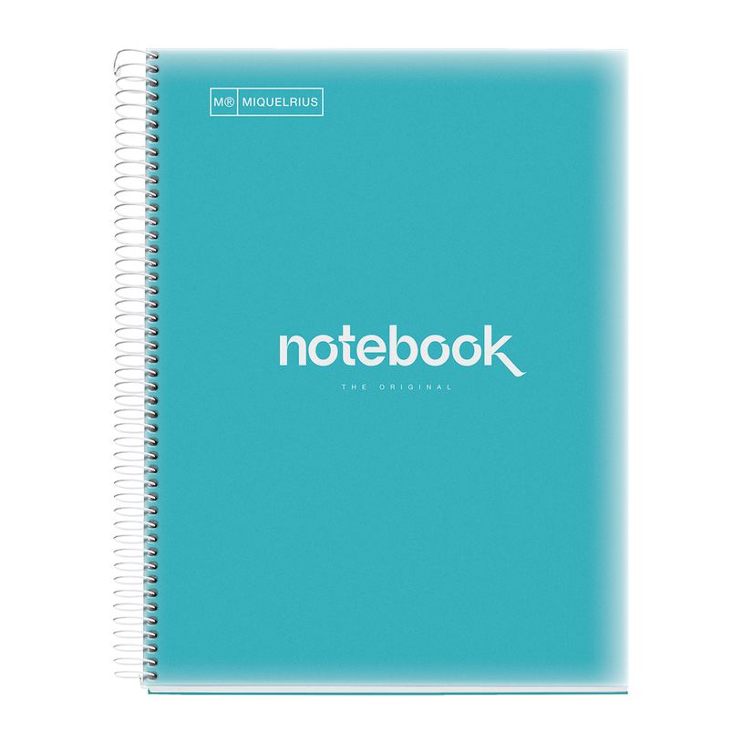 8422593485675-Notebook Emotions, couverture souple, A4 lignes horizontales 7 mm, 120 feuilles de 5 couleurs, Miquelri--0