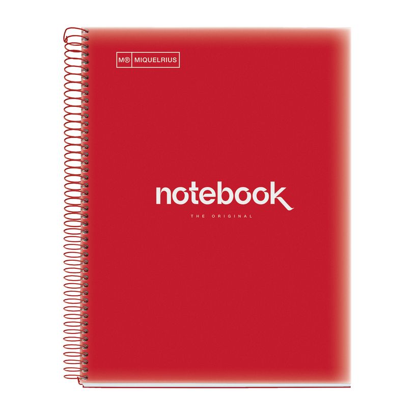 8422593485699-Notebook Emotions, couverture souple, A4 lignes horizontales 7 mm, 120 feuilles de 5 couleurs, Miquelri--0