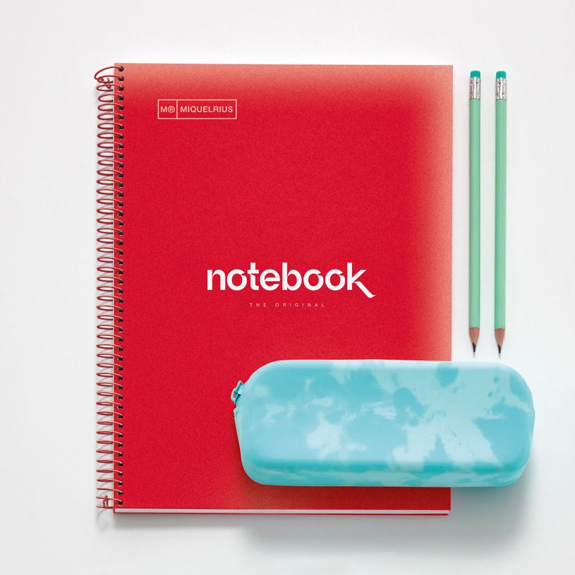 8422593485699-Notebook Emotions, couverture souple, A4 lignes horizontales 7 mm, 120 feuilles de 5 couleurs, Miquelri--2
