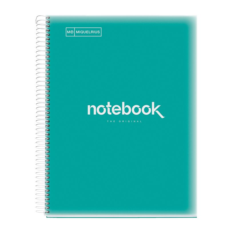 8422593485705-Notebook Emotions, couverture souple, A4 lignes horizontales 7 mm, 120 feuilles de 5 couleurs, Miquelri--0