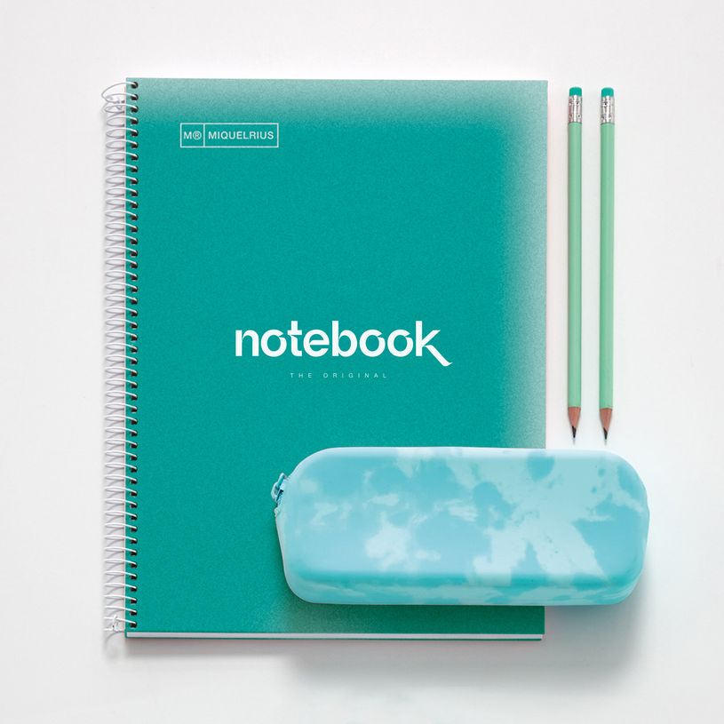 8422593485705-Notebook Emotions, couverture souple, A4 lignes horizontales 7 mm, 120 feuilles de 5 couleurs, Miquelri--2