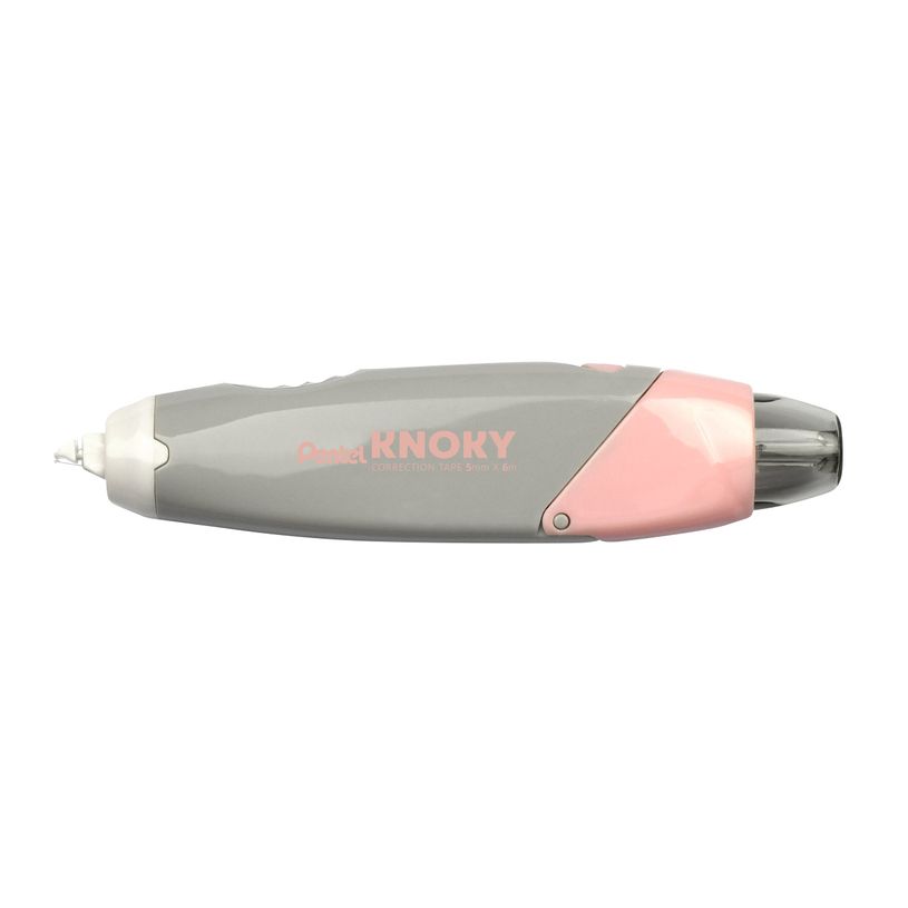 4711577070247-Pentel Knoky - Ruban correcteur rétractable - 5 mm x 6 m - gris-P_405222739_1-0