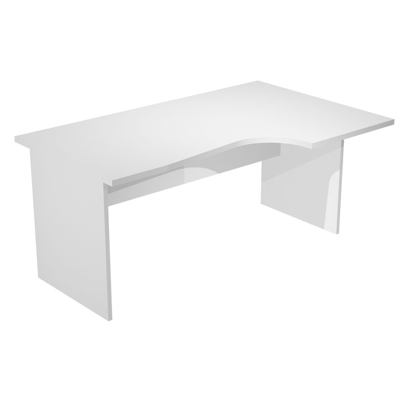 0404052256901-Bureau compact Trend - L160 cm - retour à droite - pieds panneaux - plateau gris - (pied de renfort obligat-P_405225690_1-0