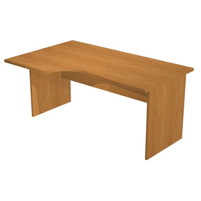 0404052257489-Bureau compact Trend - L160 cm - retour à gauche - pieds panneaux - plateau imitation aul-P_405225748_1-0